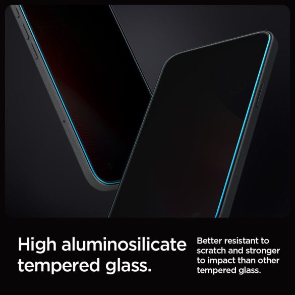 Spigen Glas.Tr ”Ez Fit” betekintésvédett edzett üveg iPhone 16 Pro - 2 db