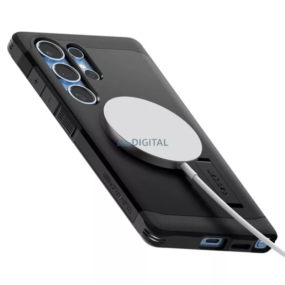 Spigen Tough Armor MagSafe case for Samsung Galaxy S25 Ultra Black