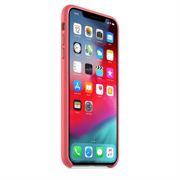 Apple iPhone XS Max MTEX2ZM/A Bőr Hátlap - Rózsaszín