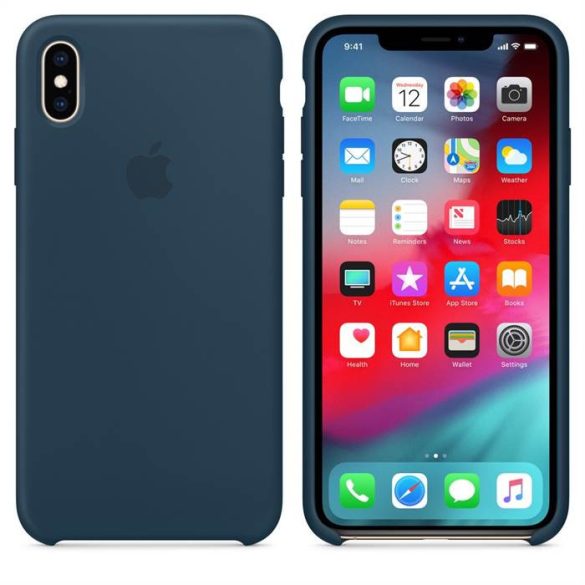 Apple iPhone XS Max MUJQ2ZM/A Liquid Silicon Hátlap - Sötétzöld