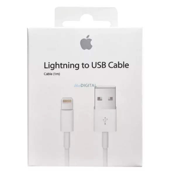 Apple MXLY2ZM/A 1M Lightning Blister Adatkábel - Fehér