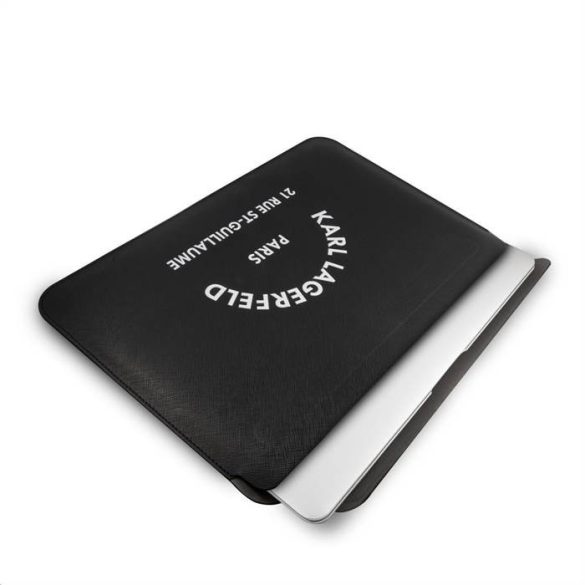 KARL LAGERFELD KLCS133RSGSFBK 13'' Notebook/Tablet Táska - Fekete