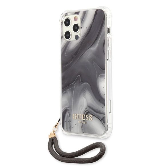 Apple iPhone 12 Pro Max GUESS GUHCN12LKSMAGR TPU Hátlap - Szürke