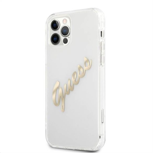 Apple iPhone 12/12 Pro GUESS GUHCP12MKTRSVGO TPU Hátlap - Arany