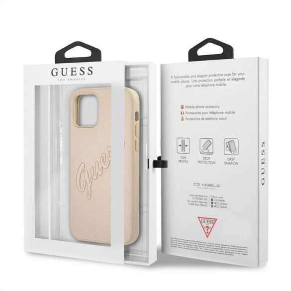 Apple iPhone 12/12 Pro GUESS GUHCP12MRSAVSLG Hátlap - Arany