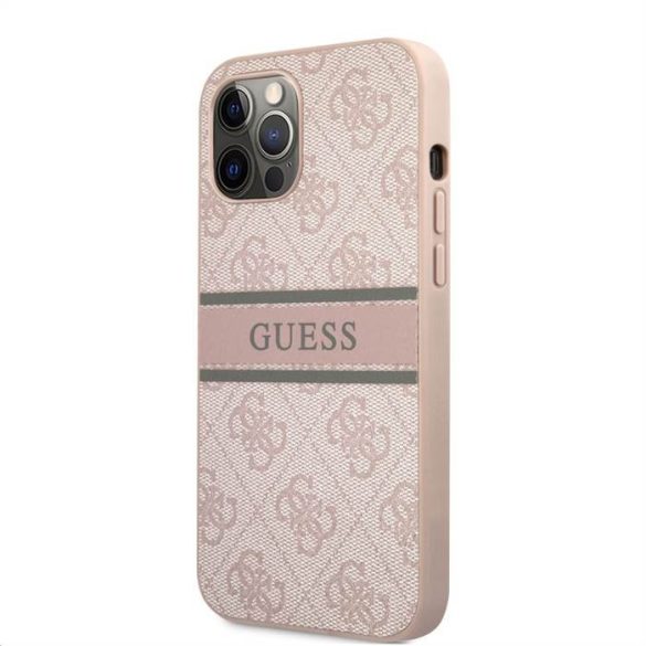 Apple iPhone 12/12 Pro GUESS GUHCP12M4GDPI Hátlap - Rózsaszín