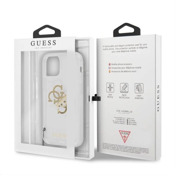 Apple iPhone 12/12 Pro GUESS GUHCP12MKS4GGO TPU Hátlap - Arany