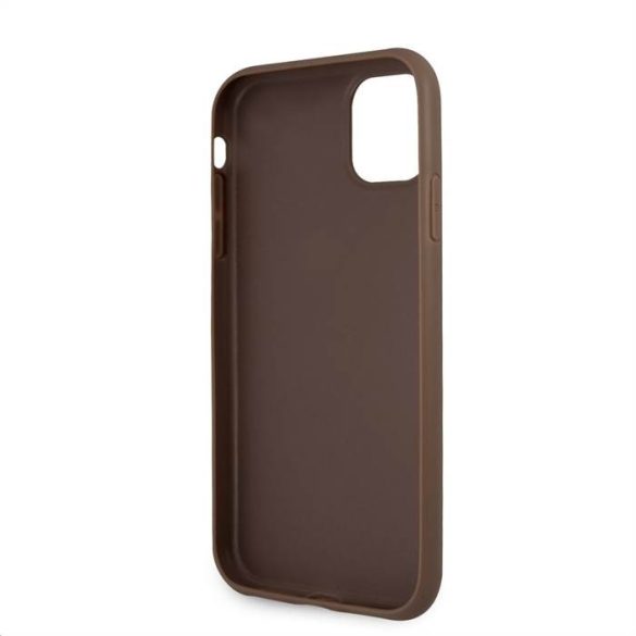 Apple iPhone 11 GUESS GUHCN614GDBR Hátlap - Barna