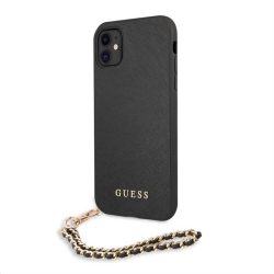 Apple iPhone 11 GUESS GUHCN61SASGBK Hátlap - Fekete