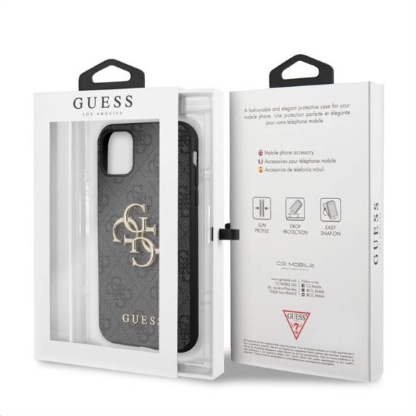 Apple iPhone 11 GUESS GUHCN614MGGR Hátlap - Szürke