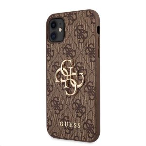 Apple iPhone 11 GUESS GUHCN614GMGBR Hátlap - Barna