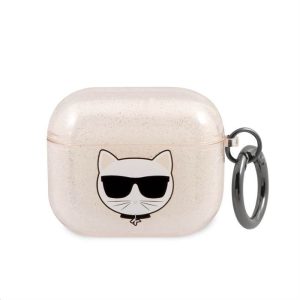 Apple Airpods 3 KARL LAGERFELD KLA3UCHGD Glitter TPU Tartó - Arany