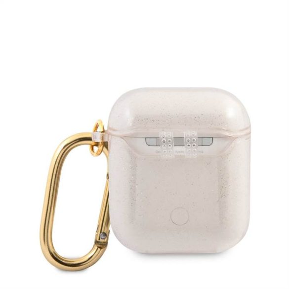 Apple Airpods 1/2 GUESS GUA2UCG4GD Glitter TPU Tartó - Arany