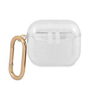 Apple Airpods 3 GUESS GUA3UCG4GT Glitter TPU Tartó - Átlátszó