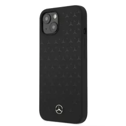   Apple iPhone 13 Mini Mercedes MEHCP13SSIPBK Liquid Silicon Hátlap - Fekete