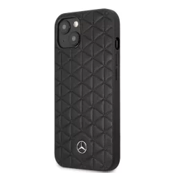 Apple iPhone 13 Mini Mercedes Bőr Hátlap - Fekete