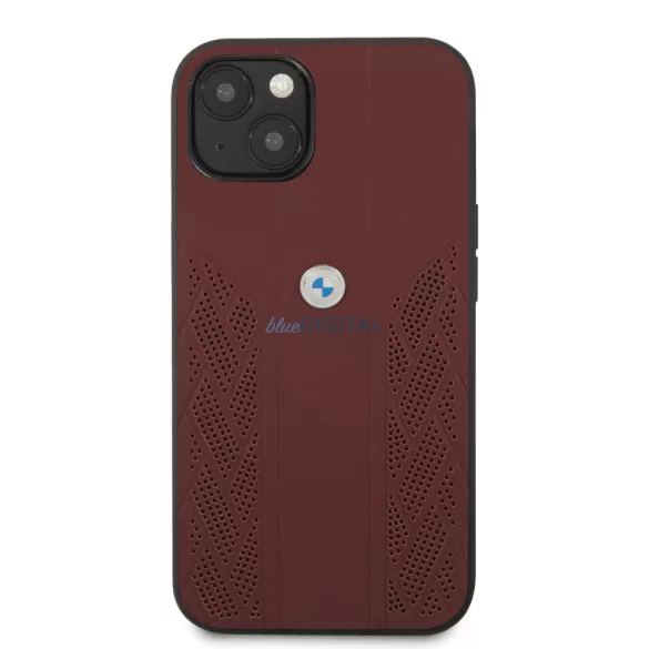 Apple iPhone 13 Mini BMW Bőr Hátlap - Bordó