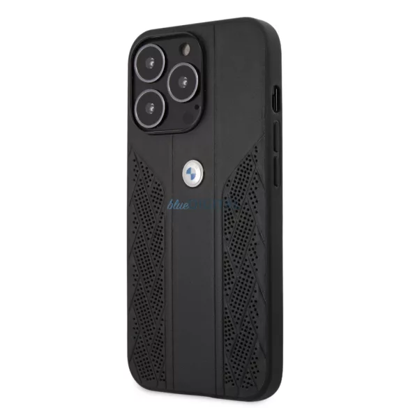 Apple iPhone 13 Pro BMW Bőr Hátlap - Fekete
