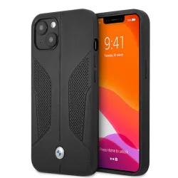 Apple iPhone 13 BMW BMHCP13RSCSK Bőr Hátlap - Fekete