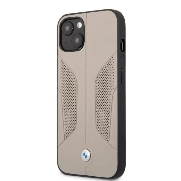 Apple iPhone 13 BMW BMHCP13MRSCSG Bőr Hátlap - Szürke