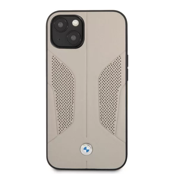Apple iPhone 13 BMW BMHCP13MRSCSG Bőr Hátlap - Szürke