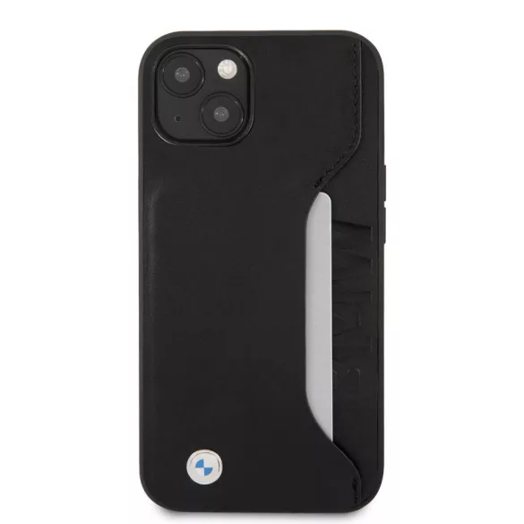 Apple iPhone 13 Mini BMW BMHCP13SRCSWK Bőr Hátlap - Fekete