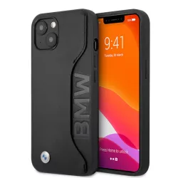 Apple iPhone 13 BMW BMHCP13MRCSWK Bőr Hátlap - Fekete