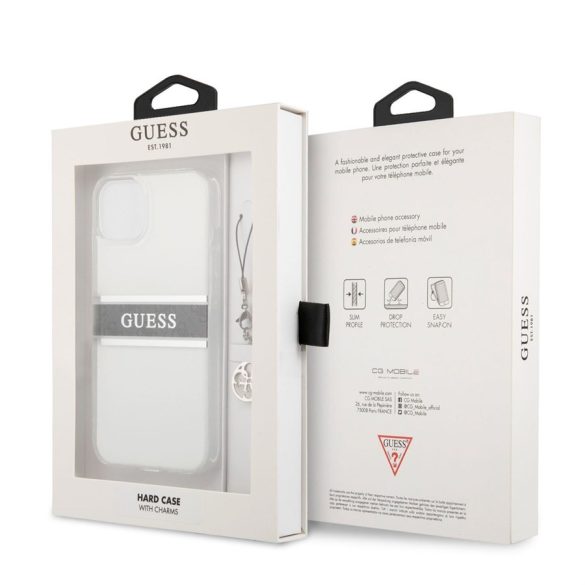 Apple iPhone 13 Mini GUESS GUHCP13SKB4GGR TPU Hátlap - Szürke