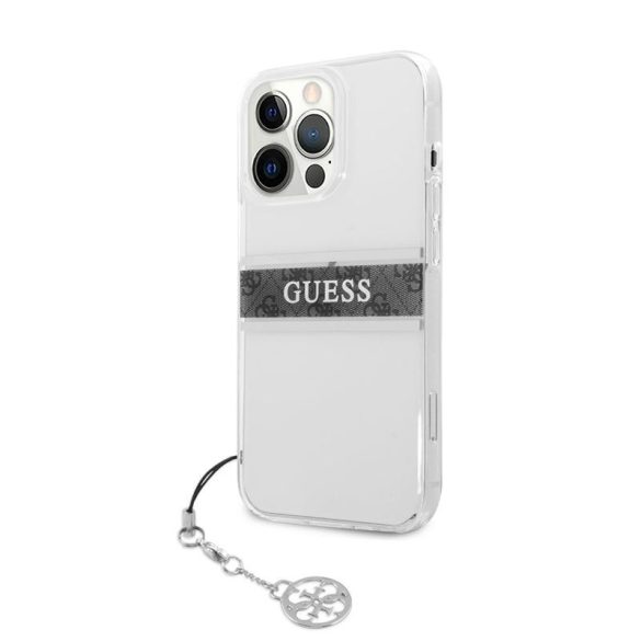 Apple iPhone 13 Pro GUESS GUHCP13LKB4GGR TPU Hátlap - Szürke