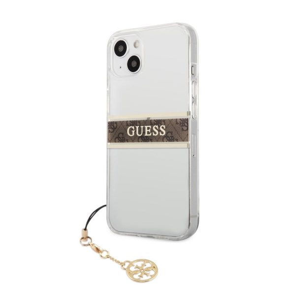 Apple iPhone 13 Mini GUESS GUHCP13SKB4GBR TPU Hátlap - Barna