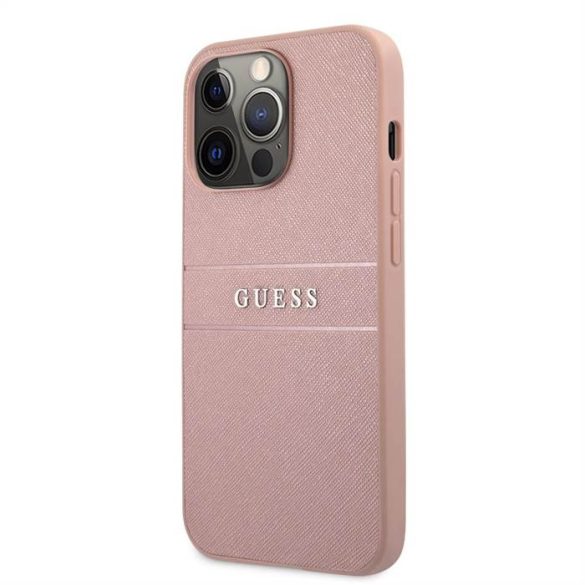 Apple iPhone 13 Pro GUESS GUHCP13LPSASBPI Hátlap - Rózsaszín