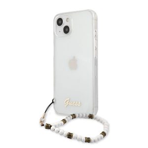 Apple iPhone 13 GUESS GUHCP13MKPSWH TPU Hátlap - Átlátszó