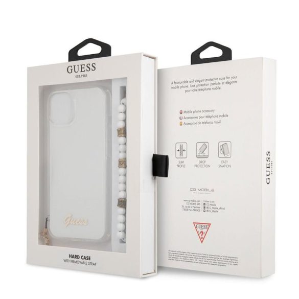 Apple iPhone 13 GUESS GUHCP13MKPSWH TPU Hátlap - Átlátszó