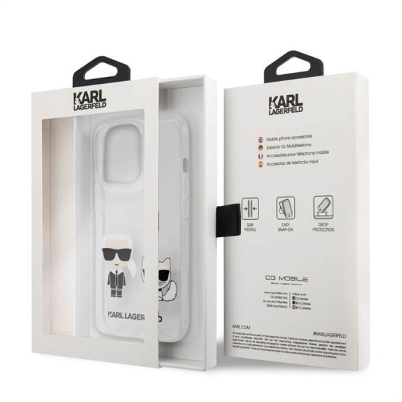 Apple iPhone 13 Pro KARL LAGERFELD KLHCP13LCKTR TPU Hátlap - Átlátszó