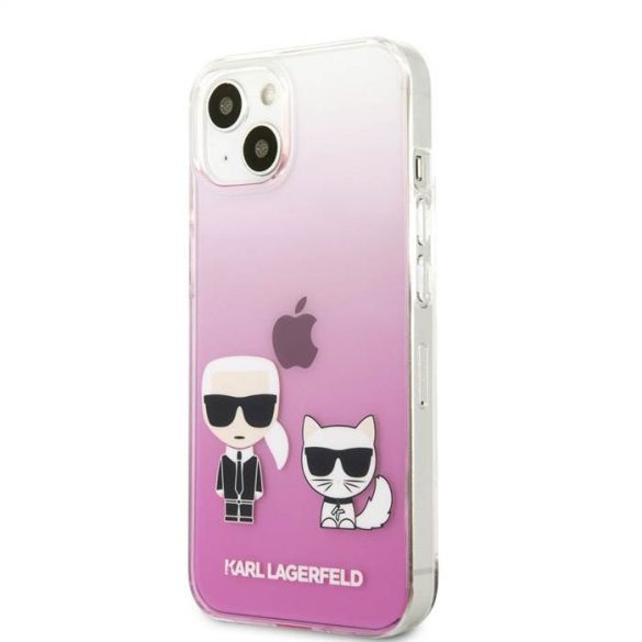 Apple iPhone 13 Mini KARL LAGERFELD KLHCP13SCKTRP TPU Hátlap - Rózsaszín