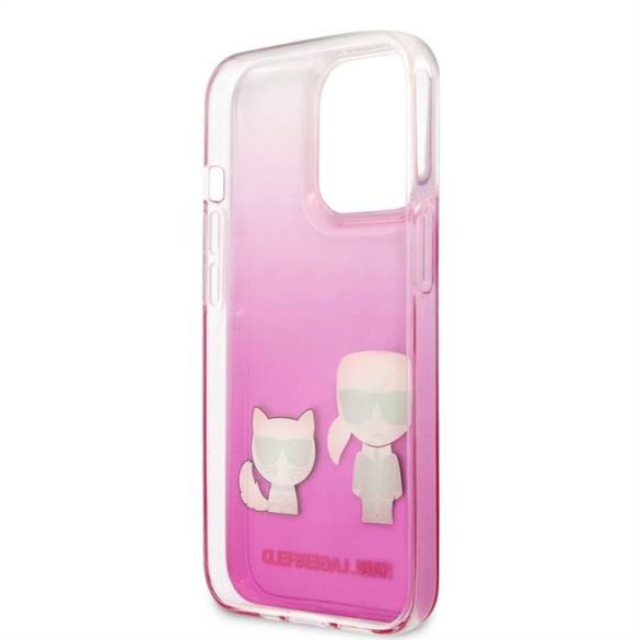 Apple iPhone 13 Pro Max KARL LAGERFELD KLHCP13LCKTRP TPU Hátlap - Rózsaszín
