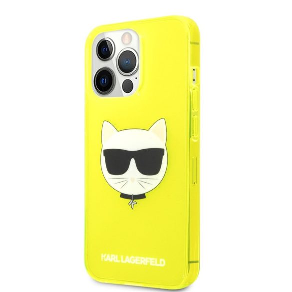 Apple iPhone 13 Pro Max KARL LAGERFELD KLHCP13XCHTRY Hátlap - Sárga