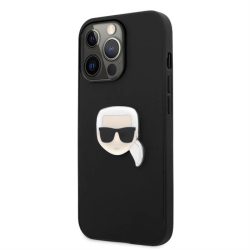   Apple iPhone 13 Pro KARL LAGERFELD KLHCP13LPKMK Hátlap - Fekete