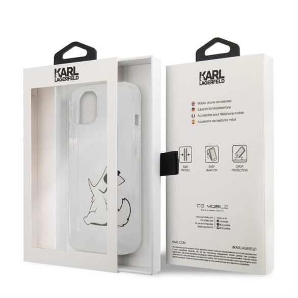 Apple iPhone 13 KARL LAGERFELD KLHCP13MCFNRC TPU Hátlap - Átlátszó