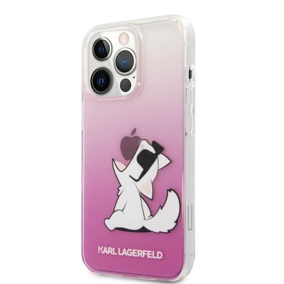 Apple iPhone 13 Pro KARL LAGERFELD KLHCP13LCFNRCPI TPU Hátlap - Rózsaszín