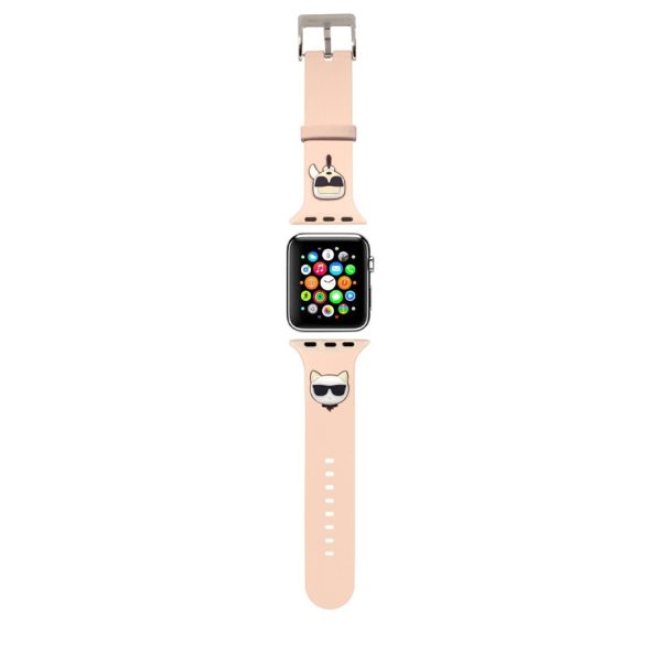 Apple iWatch Karl Lagerfeld KLAWLSLCKP 42/44mm óraszíj - Rózsaszín