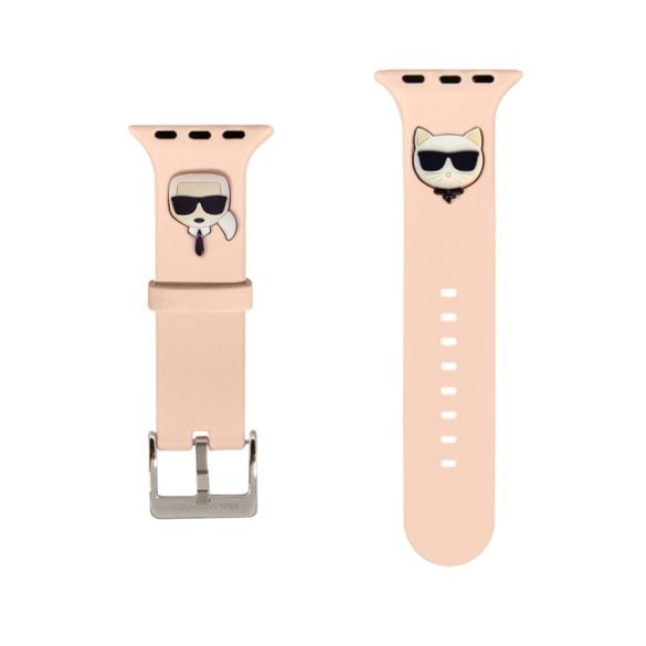 Apple iWatch Karl Lagerfeld KLAWLSLCKP 42/44mm óraszíj - Rózsaszín