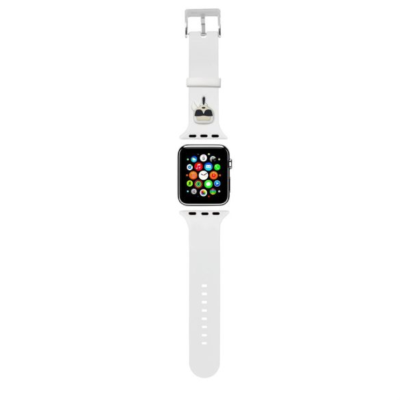 Apple iWatch Karl Lagerfeld KLAWMSLKW 38/40mm óraszíj - Fehér