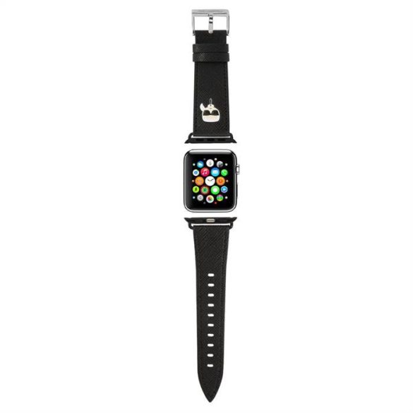Apple iWatch Karl Lagerfeld KLAWMOKHK 38/40mm óraszíj - Fekete