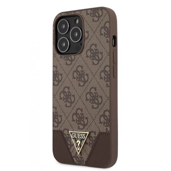 Apple iPhone 13 Pro GUESS GUHCP13LPU4GHBR Hátlap - Barna