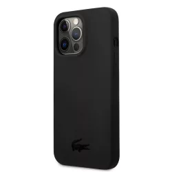   Apple iPhone 13 Pro Max Lacoste LCHCP13XSK Liquid Silicone Hátlap - Fekete