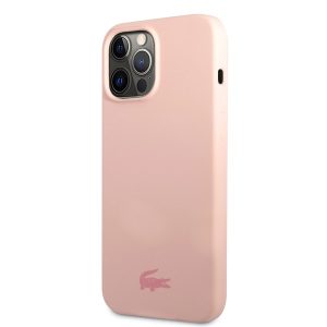 Apple iPhone 13 Pro Lacoste LCHCP13LSI Liquid Hátlap - Rózsaszín