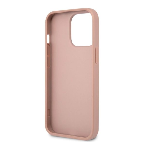 Apple iPhone 13 Pro Max GUESS GUHCP13XPSATLP Hátlap - Rózsaszín