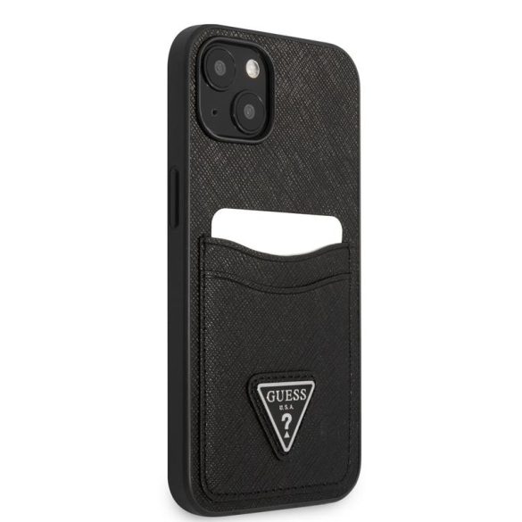 Apple iPhone 13 GUESS GUHCP13MPSATPK Hátlap - Fekete