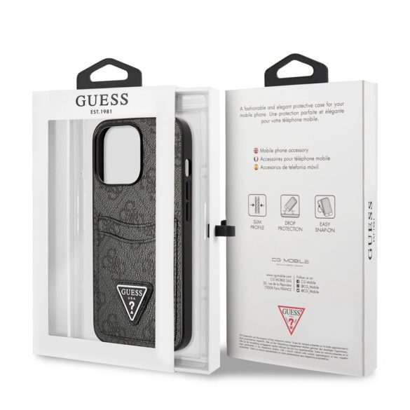 Apple iPhone 13 Pro GUESS GUHCP13LP4TPK Hátlap - Fekete